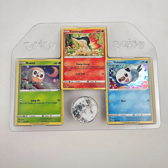 Pokemon Arceus Collectible Tin Lunch Box Stickers Coin 3 Foil Cards Spring 2022 - Picture 9 of 16